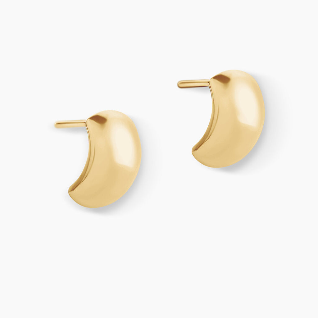 Boucles D'oreilles Puces Linddya Or Jaune - Clous d'oreilles Femme | Histoire d&rsquo;Or