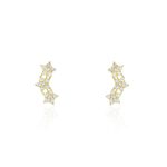 Boucles D'oreilles Puces Or Jaune Youssa Oxydes De Zirconium - Clous d'oreilles Femme | Histoire d&rsquo;Or