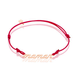 Bracelet Maman Argent Rose - Bracelets cordon Femme | Histoire d’Or