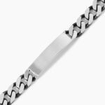 Bracelet Identit&eacute; Casper Argent Gris - F&ecirc;te des p&egrave;res Homme | Histoire d&rsquo;Or