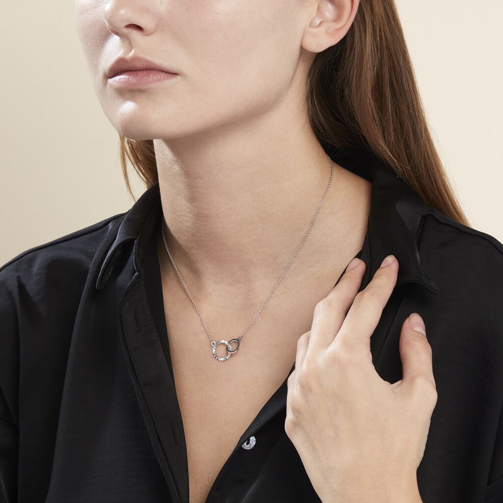 Collier Argent Blanc Ula - Colliers fantaisie Femme | Histoire d’Or