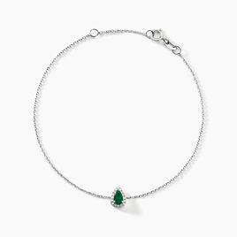 Bracelet Juliettina Or Blanc Emeraude Et Diamant - Bracelets Femme | Histoire d’Or
