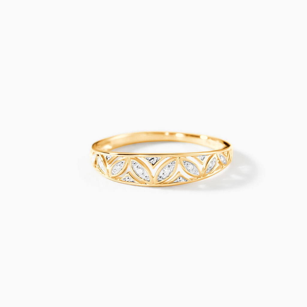 Bague Endre Or Jaune Diamant -  Femme | Histoire d&rsquo;Or