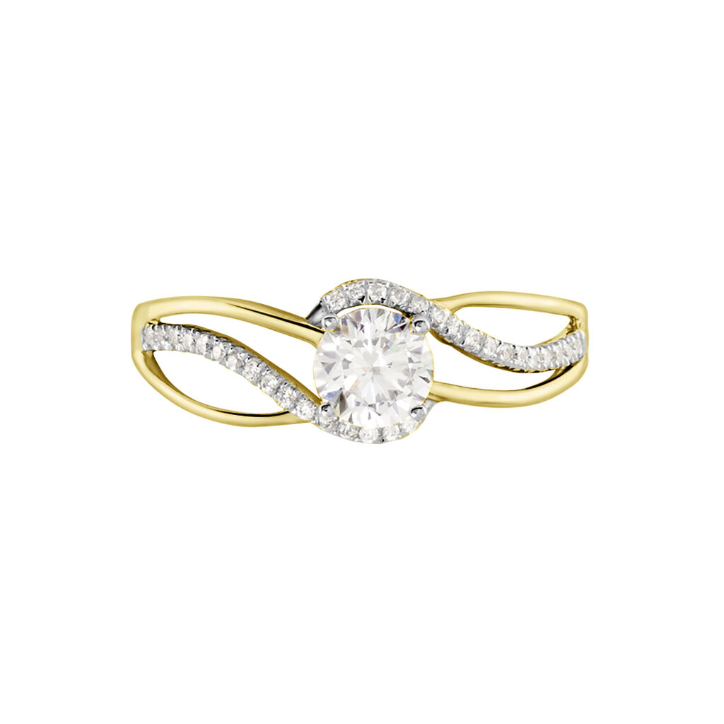 Bague Mavriki Or Jaune Oxyde - Bagues solitaires Femme | Histoire d’Or