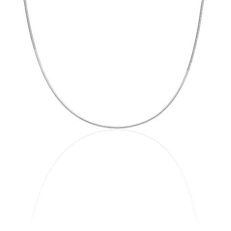 Chaîne Kassie Maille Omega Argent Blanc - Chaines Femme | Histoire d’Or