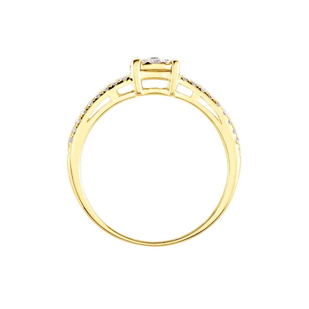 Bague Or Jaune Julia Diamants - Bagues avec pierre Femme | Histoire d&rsquo;Or