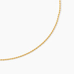 Collier Jerry Argent Dor&eacute; A L'Or 750/1000 - Bijoux sans pierre Femme | Histoire d&rsquo;Or