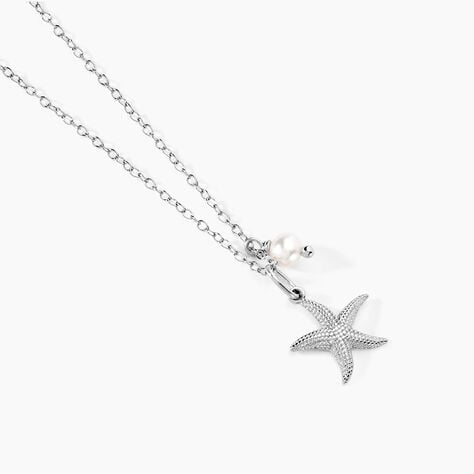 Collier Lupita Argent Blanc Perle De Culture - Colliers fantaisie Femme | Histoire d&rsquo;Or