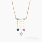 Collier Universe Or Jaune Topaze Am&eacute;thyste - Colliers Femme | Histoire d&rsquo;Or