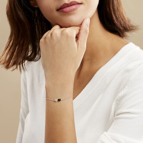 Bracelet Clementine Argent Blanc Oxyde De Zirconium - Bracelets Coeur Femme | Histoire d’Or