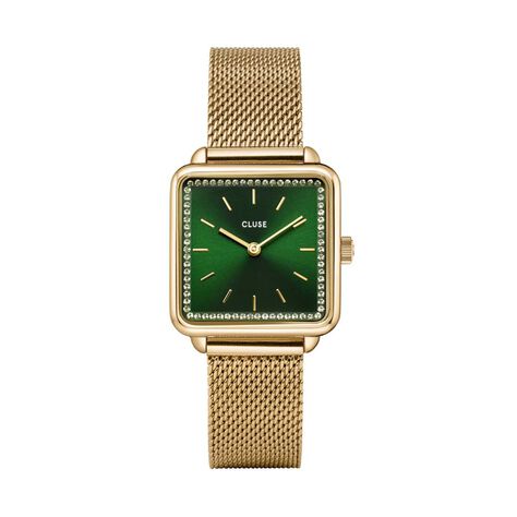 Montre Cluse Tetragone Vert - Montres Femme | Histoire d&rsquo;Or