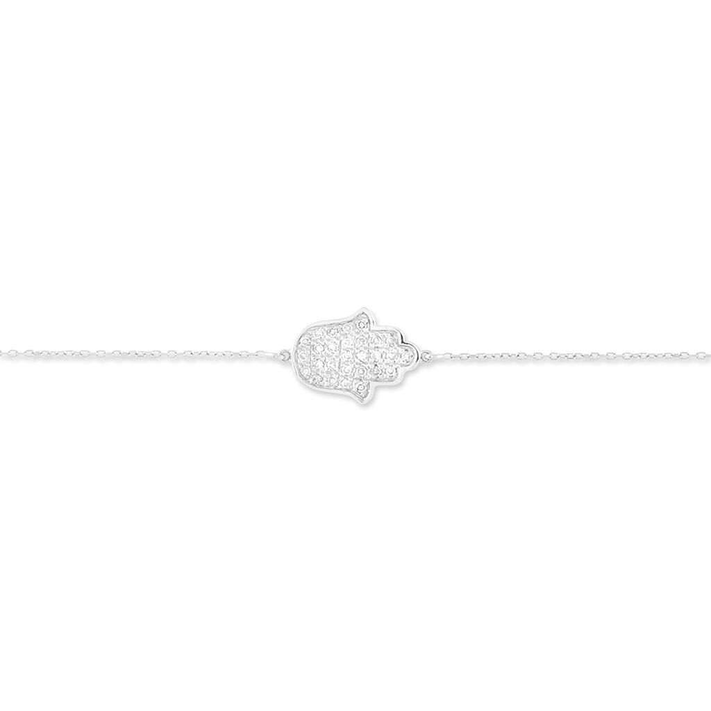 Bracelet Aicha Or Blanc Diamant - Bracelets Femme | Histoire d&rsquo;Or