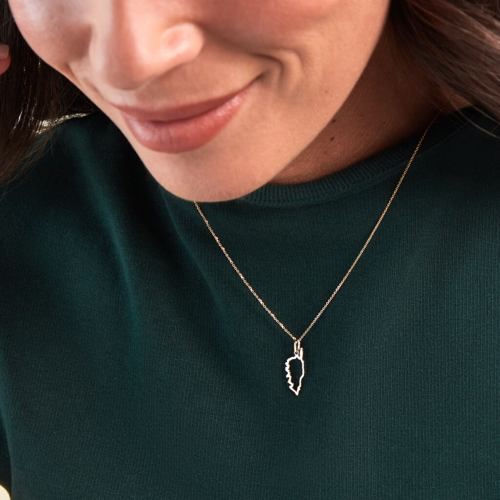 Pendentif Corsica Or Jaune - Pendentifs Famille | Histoire d’Or