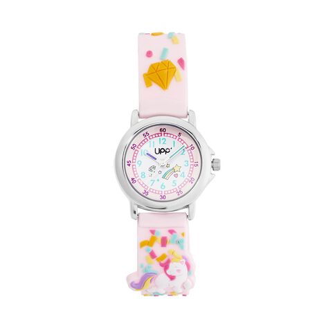 Montre Upp Fuzzy Rose Et Blanc - Montres Enfant | Histoire d’Or