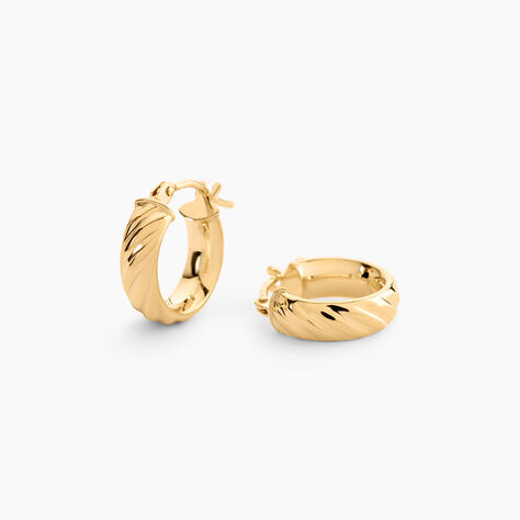 Cr&eacute;oles Mara Or Jaune - Boucles d'oreilles mini Femme | Histoire d&rsquo;Or