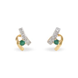 Boucles D'oreilles Puces Kirsten Or Jaune Agate - Clous d'oreilles Femme | Histoire d’Or