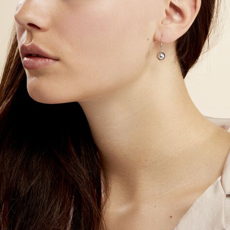 Boucles D'oreilles Pendantes Aricia Argent Blanc - Boucles d'oreilles fantaisie Femme | Histoire d’Or