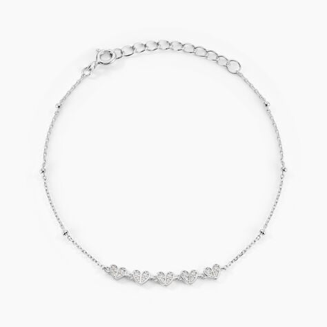 Bracelet Declaration Argent Blanc Oxyde De Zirconium - Bracelets Femme | Histoire d&rsquo;Or