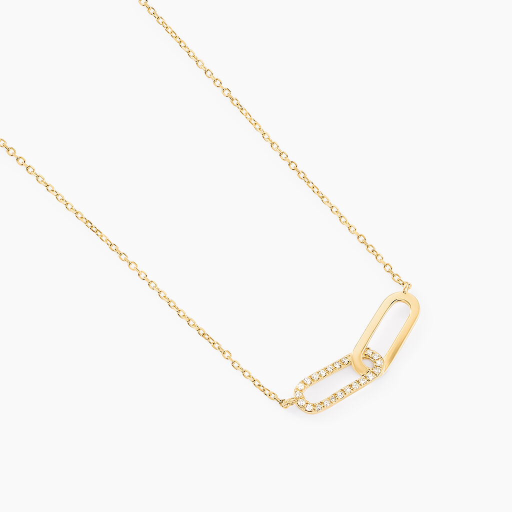 Collier Infinite Love Or Jaune Diamant - Colliers Femme | Histoire d’Or