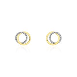 Boucles D'oreilles Or Jaune Tresha Diamants - Clous d'oreilles Femme | Histoire d’Or