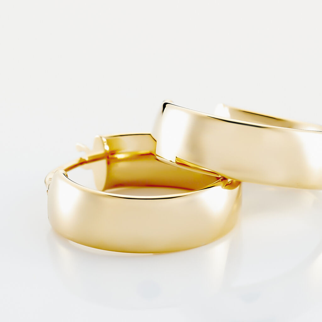 Créoles Terezia Or Jaune - Boucles d'oreilles créoles Femme | Histoire d’Or