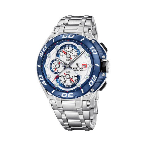 Montre Festina Chrono Bike 6 Blanc - F&ecirc;te des p&egrave;res Homme | Histoire d&rsquo;Or