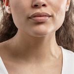 Boucles D'oreilles Puces Bartoumieu Argent Blanc Oxyde De Zirconium - Boucles d'oreilles fantaisie Femme | Histoire d&rsquo;Or