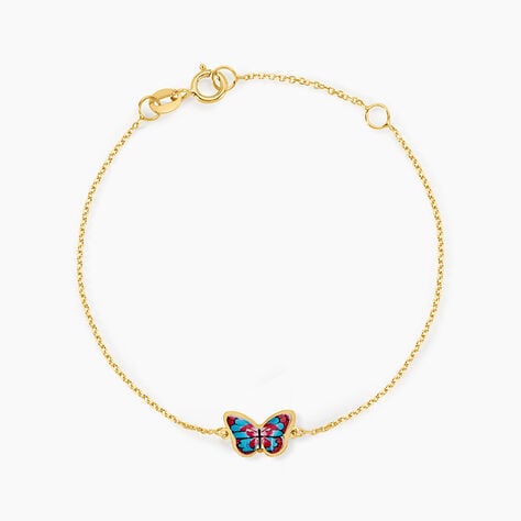 Bracelet Sulivia Papillon Or Jaune - Bracelets Enfant | Histoire d&rsquo;Or
