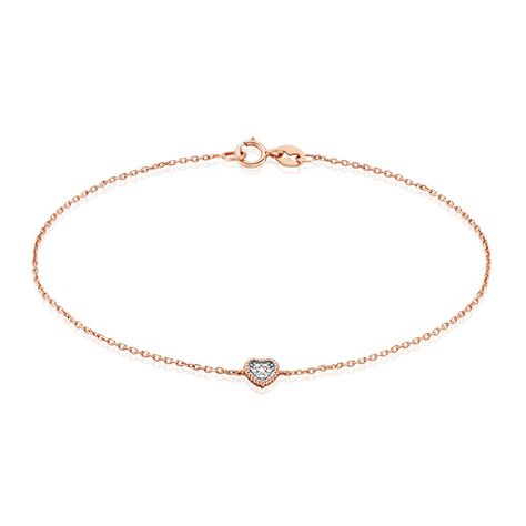 Bracelet Mon 1er Diamant Or Rose Diamant - Bracelets Femme | Histoire d’Or