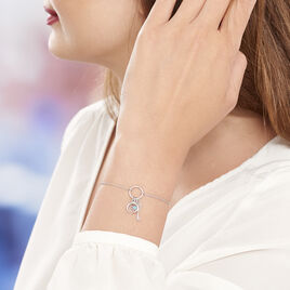 Bracelet Evyna Argent Blanc - Bracelets fantaisie Femme | Histoire d’Or