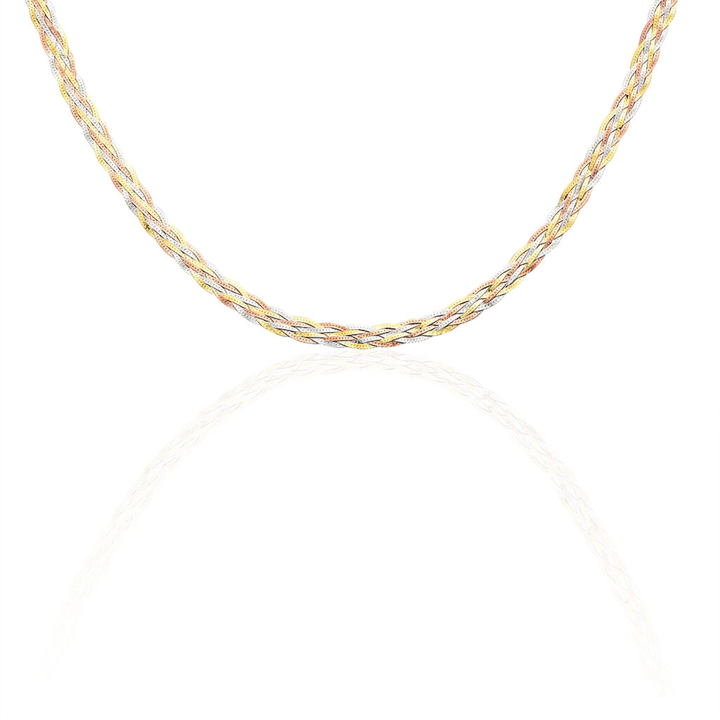 Collier Jasmin Tresse Or Tricolore - Colliers Femme | Histoire d’Or