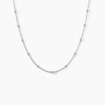 Collier Elea Argent Blanc - Bijoux sans pierre Femme | Histoire d&rsquo;Or