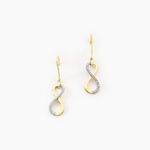 Boucles D'oreilles Pendantes Infino Or Jaune Diamant - Boucles d'oreilles pendantes Femme | Histoire d&rsquo;Or