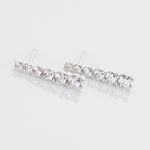 Boucles D'oreilles Pendantes Georas Or Blanc Oxyde - Boucles d'oreilles pendantes Femme | Histoire d&rsquo;Or