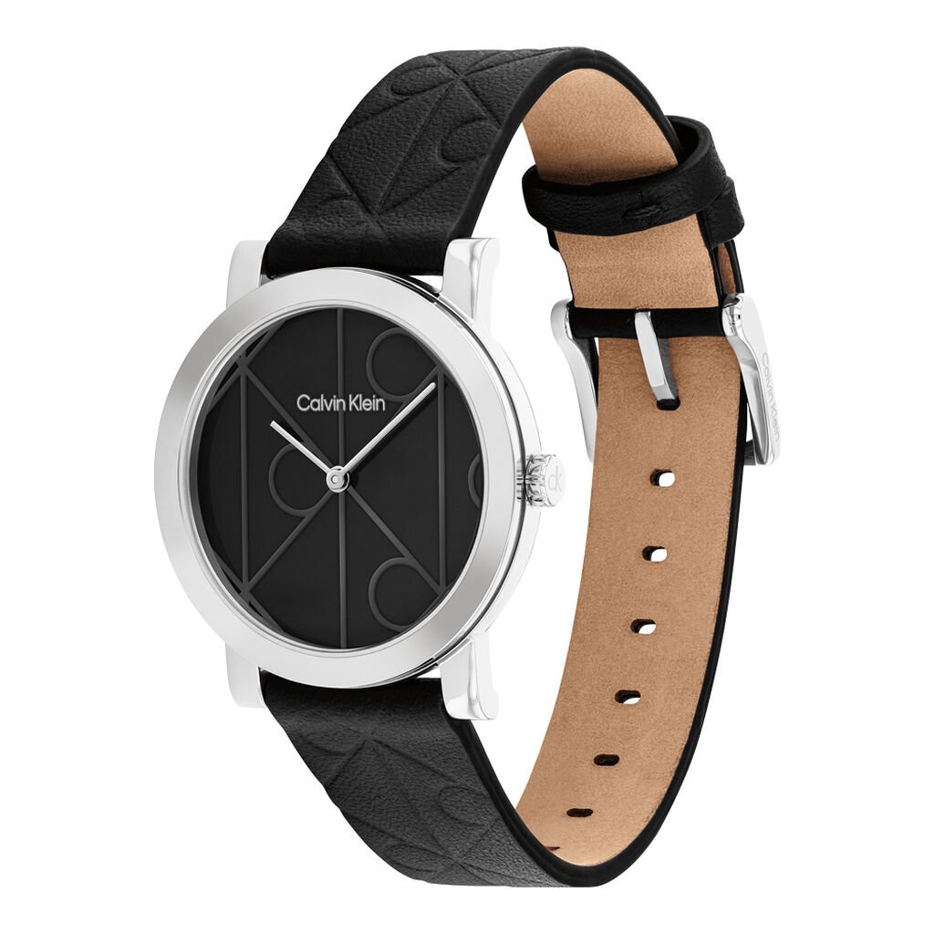 Montre Calvin Klein Monogram Noir - Nouveautés Femme | Histoire d’Or