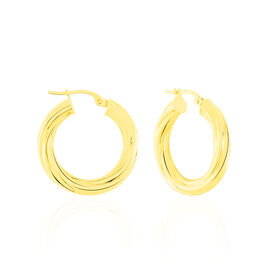 Créoles Yori Or Jaune - Boucles d'oreilles créoles Femme | Histoire d’Or