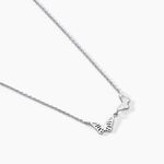Collier Thecla Argent Blanc Oxyde De Zirconium - Colliers fantaisie Femme | Histoire d&rsquo;Or