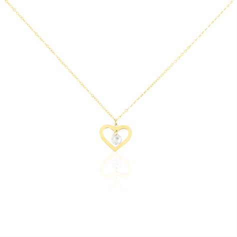 Collier Or Jaune Maximiliane Oxyde De Zirconium - Colliers Femme | Histoire d’Or
