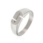 Bague Jourdan Jok Acier Blanc - Bagues fantaisie Homme | Histoire d&rsquo;Or