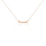 Collier Ilvia Or Rose Diamant - Colliers Femme | Histoire d&rsquo;Or