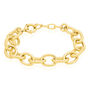 Bracelet Aelia Maille Alternee Acier Jaune
