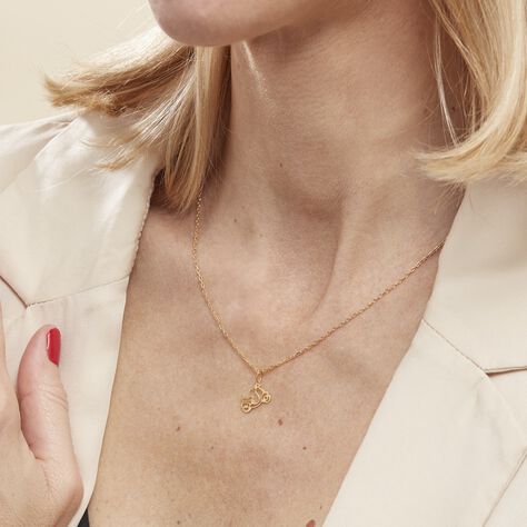 Pendentif Julius Scooter Or Jaune - Pendentifs Famille | Histoire d’Or