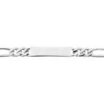 Bracelet Identit&eacute; Argent Blanc Vivian - Gourmettes Homme | Histoire d&rsquo;Or