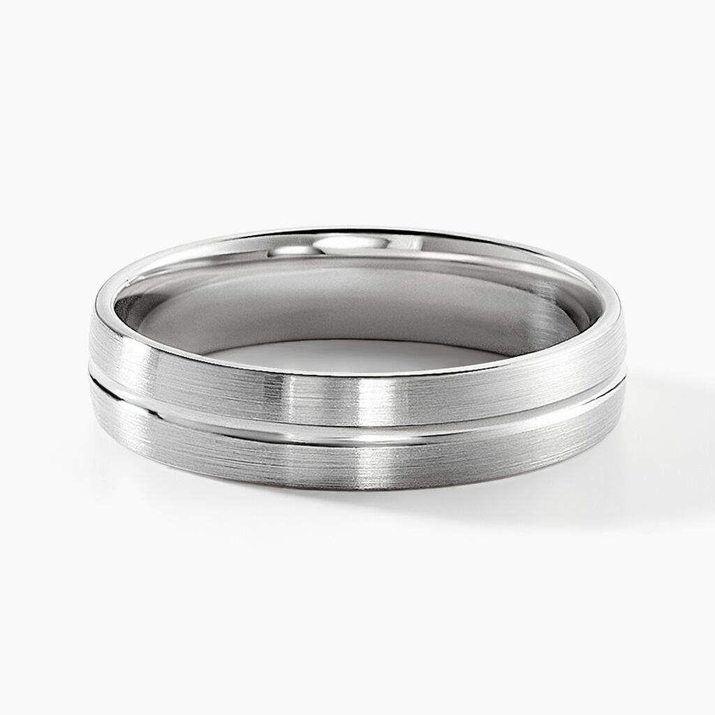 Alliance Alphonso Palladium Blanc - Alliances Unisex | Histoire d&rsquo;Or