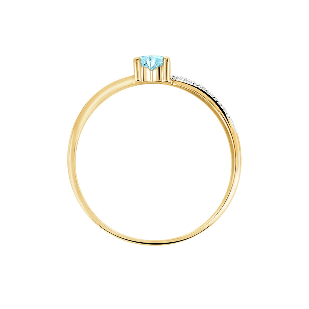 Bague Rory Or Jaune Topaze - Bagues solitaires Femme | Histoire d’Or