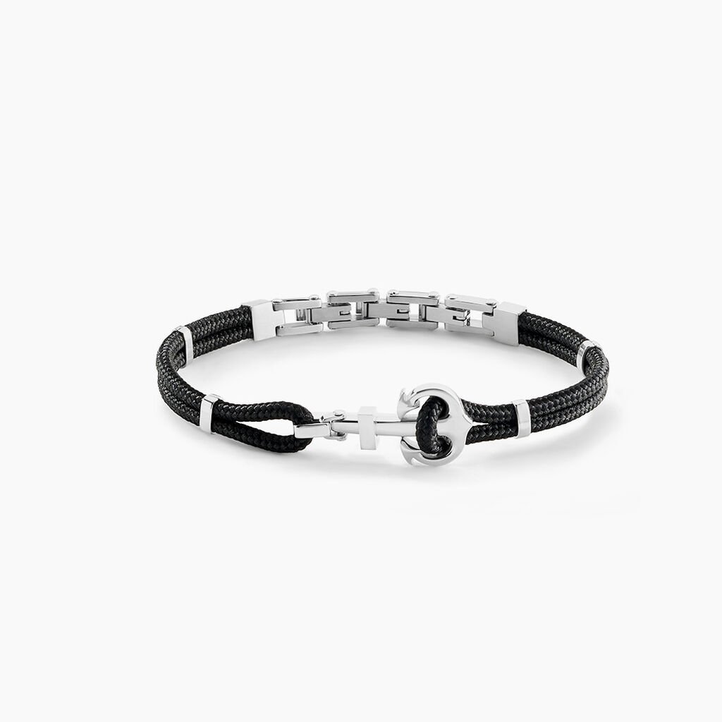 Bracelet Analya Acier Blanc - Bracelets cordon Homme | Histoire d’Or