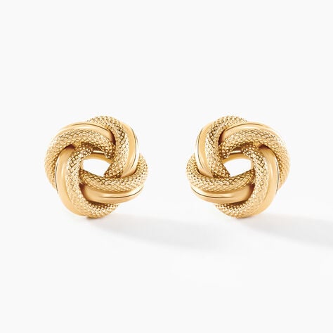 Boucles D'oreilles Puces Grover Or Jaune - Clous d'oreilles Femme | Histoire d’Or