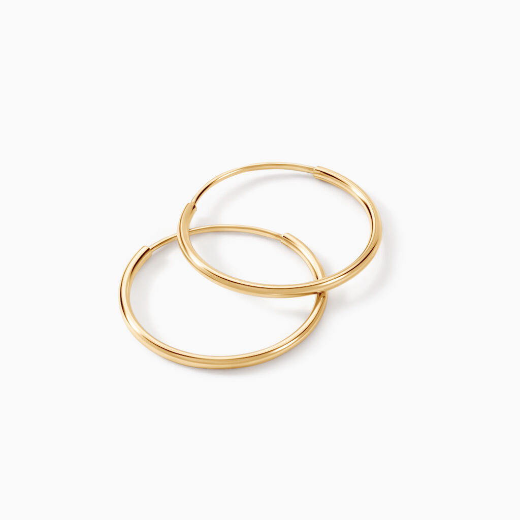 Créoles Muses Or Jaune - Boucles d'oreilles créoles Femme | Histoire d’Or