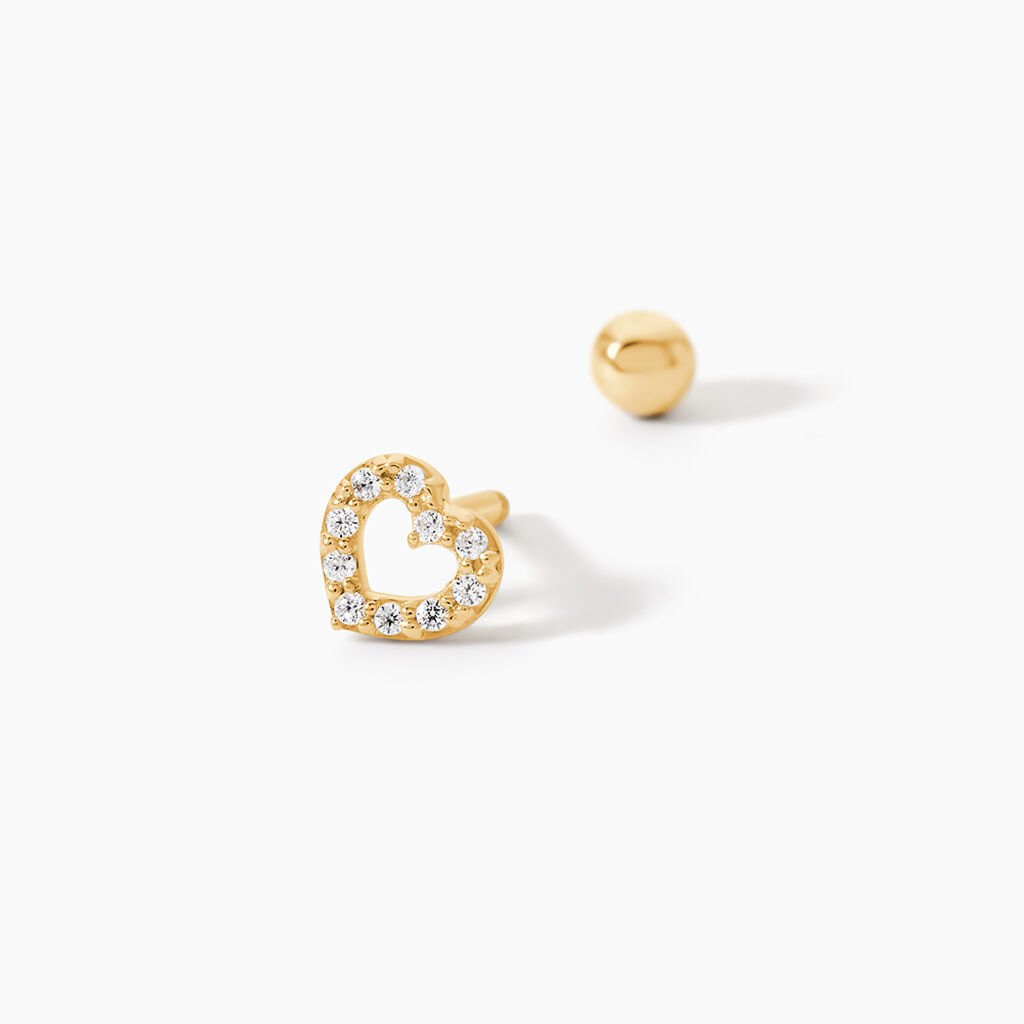 Piercing D'oreille Or Jaune Elmas Oxydes De Zirconium - Ear cuffs Femme | Histoire d&rsquo;Or