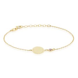 Bracelet Giusto Plaque Or Oxyde De Zirconium - Bracelets fantaisie Femme | Histoire d’Or